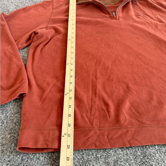 Tommy Bahama 1/4 Zip Pullover Shirt Long Sleeve Pima Cotton Men’s SZ XL Orange - Picture 8 of 12